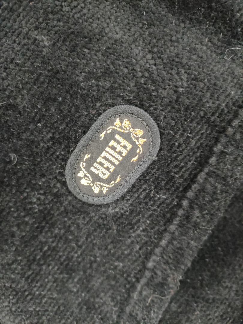 フェイラー　ブラック　花柄　エプロン