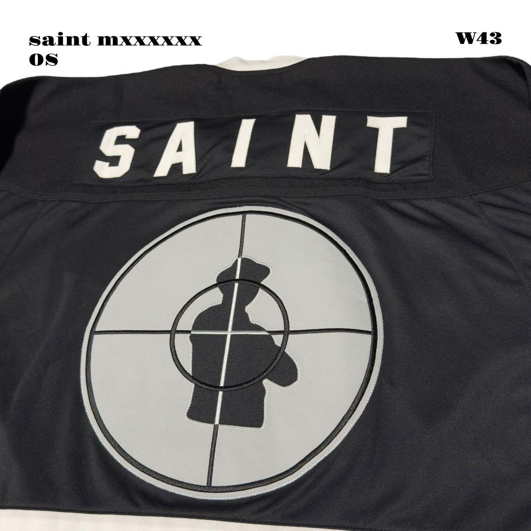 希少品！ saint mxxxxxx ゲーム シャツ OS ブラック ホワイト