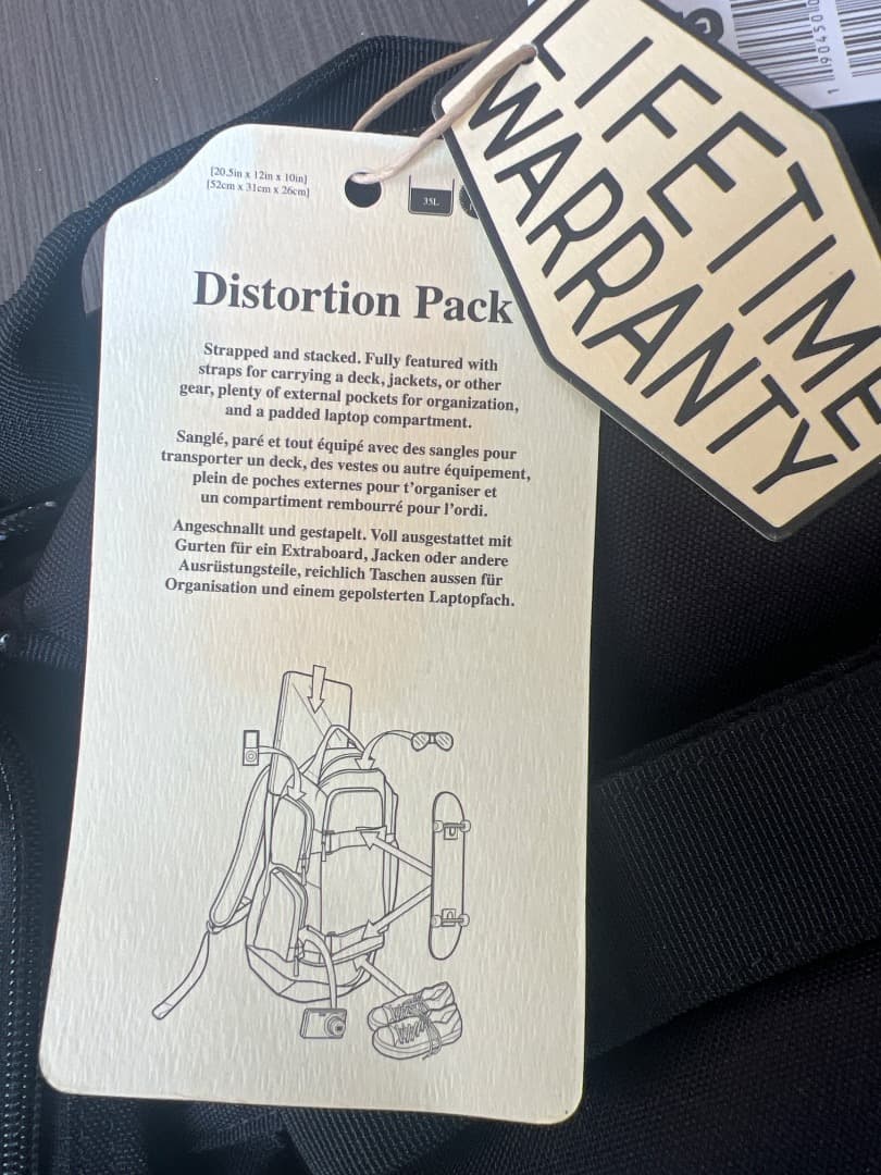 BURTON Distortion Pack ブラック バックパック