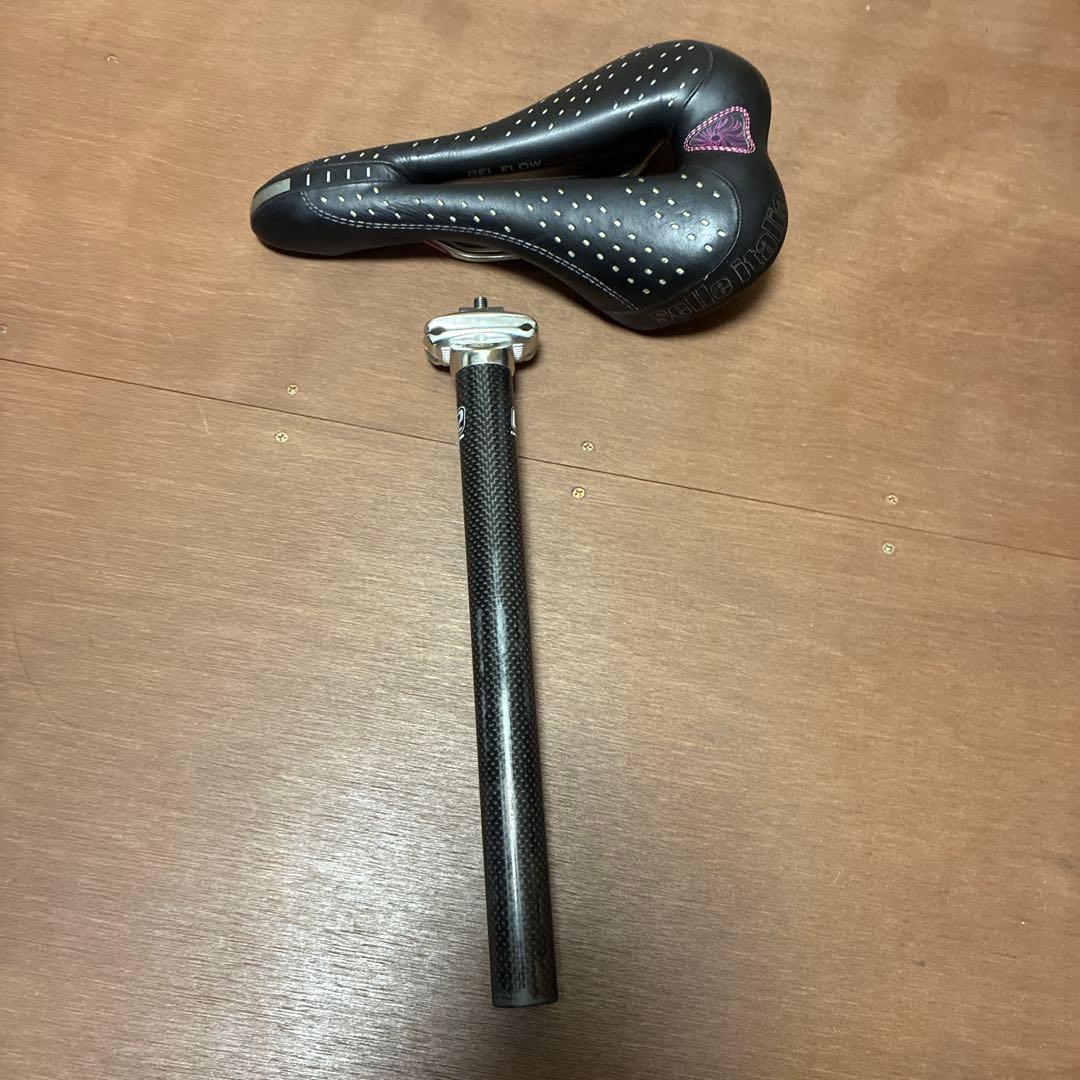 キャノンデール　シナプスウーマン　アルミフレーム サドル　シートポスト 付き