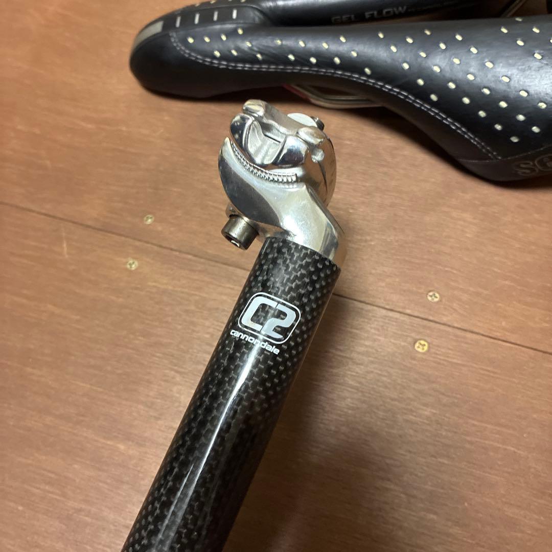 キャノンデール　シナプスウーマン　アルミフレーム サドル　シートポスト 付き