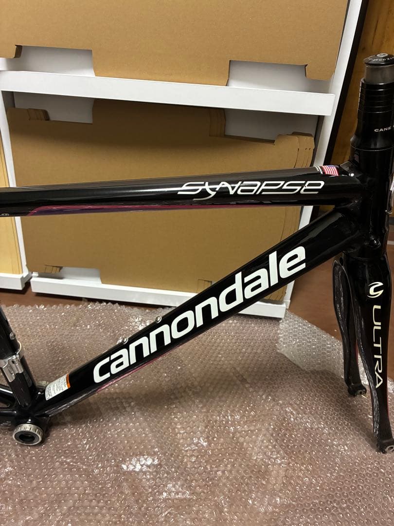 キャノンデール　シナプスウーマン　アルミフレーム サドル　シートポスト 付き