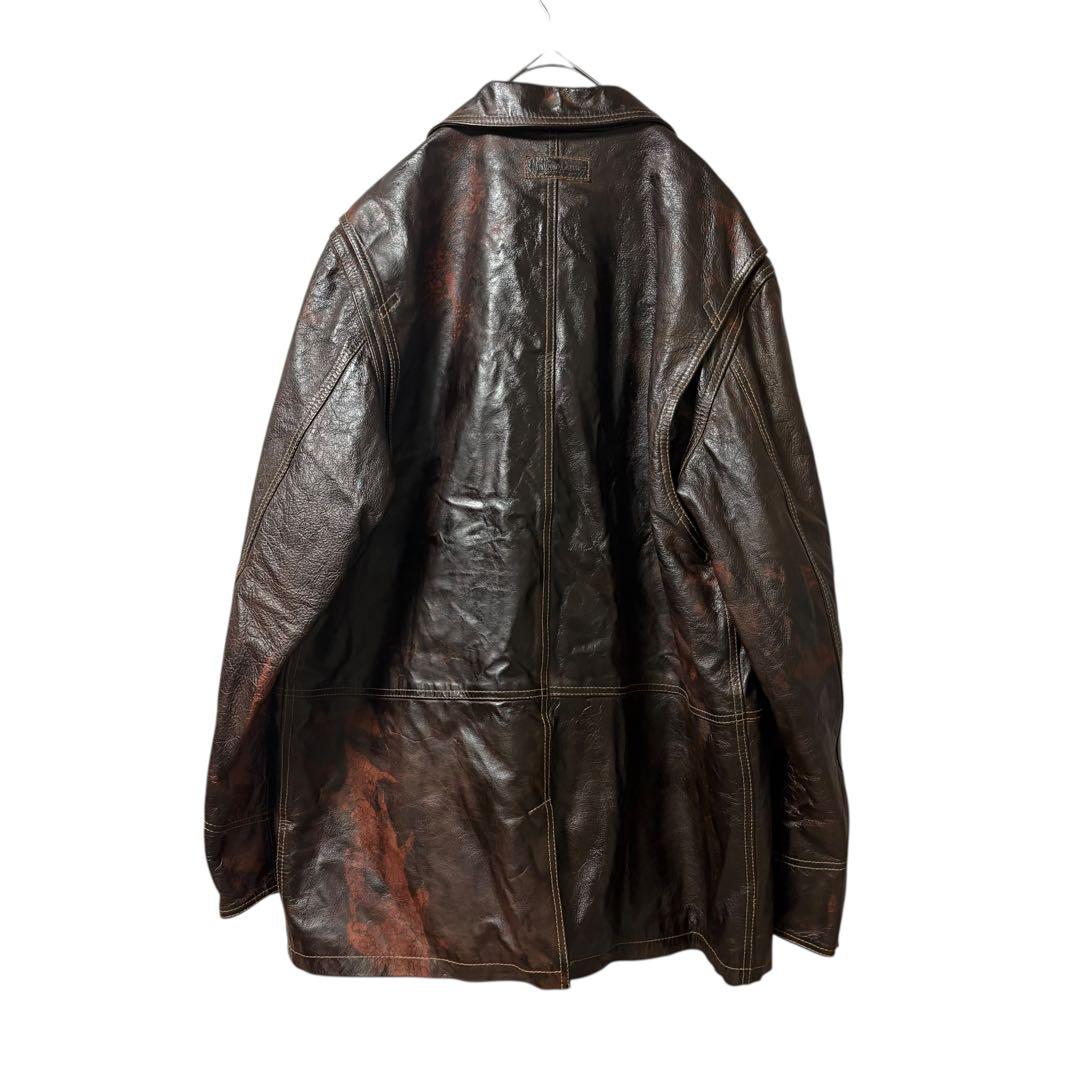 激シブ極上カーフスキンMarlboroClassicsレザージャケットカーコート