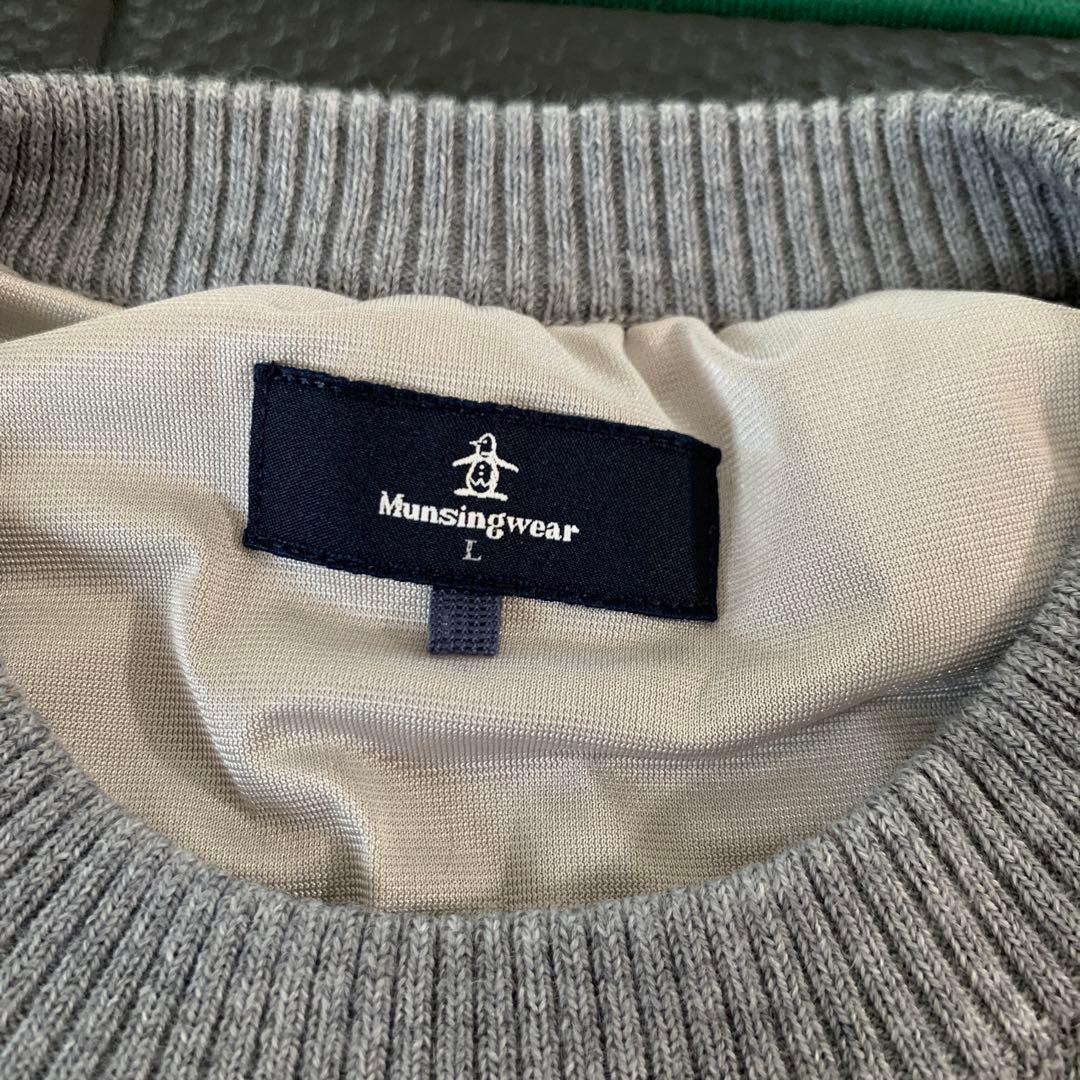 Munsingwear グレー クルーネック セーター L