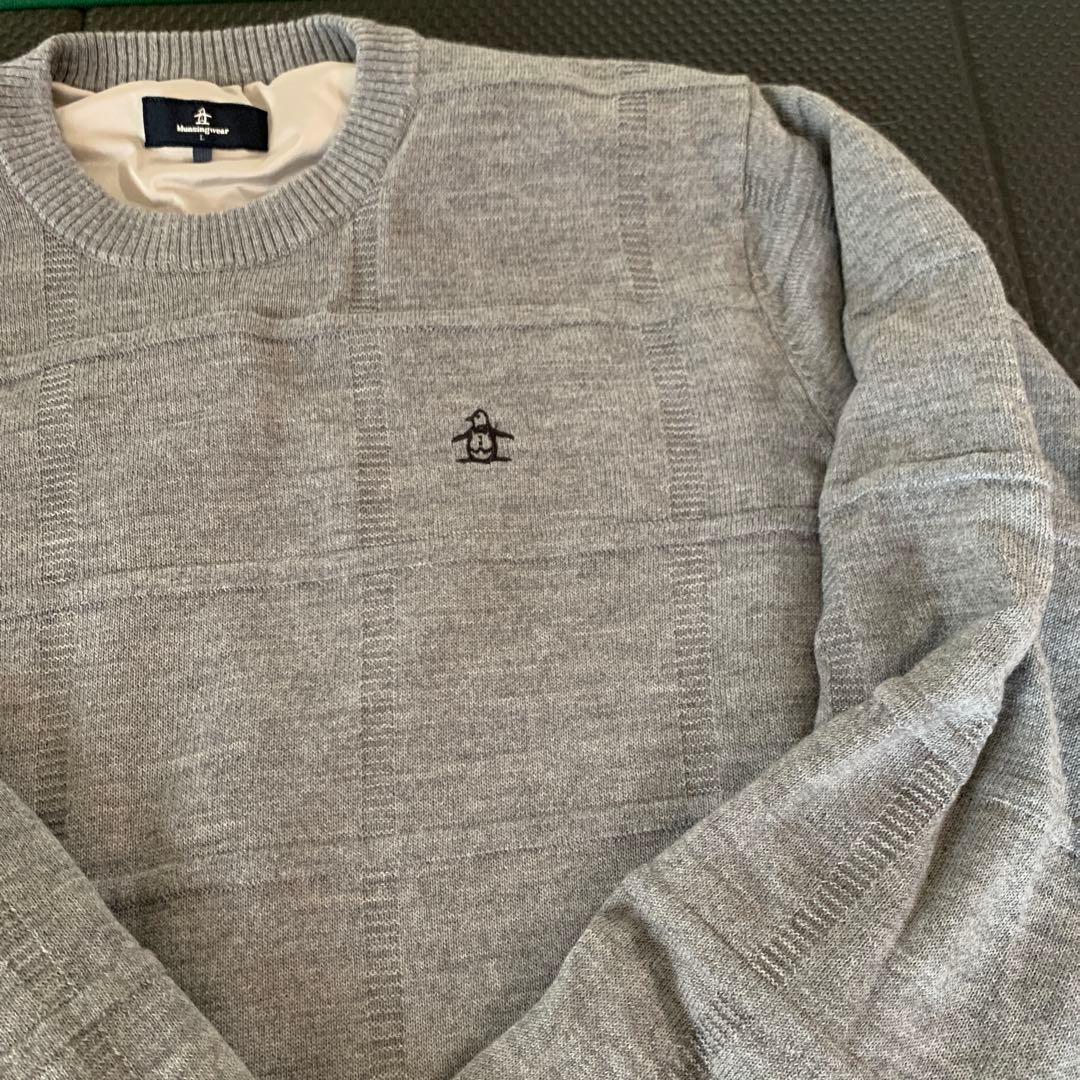 Munsingwear グレー クルーネック セーター L
