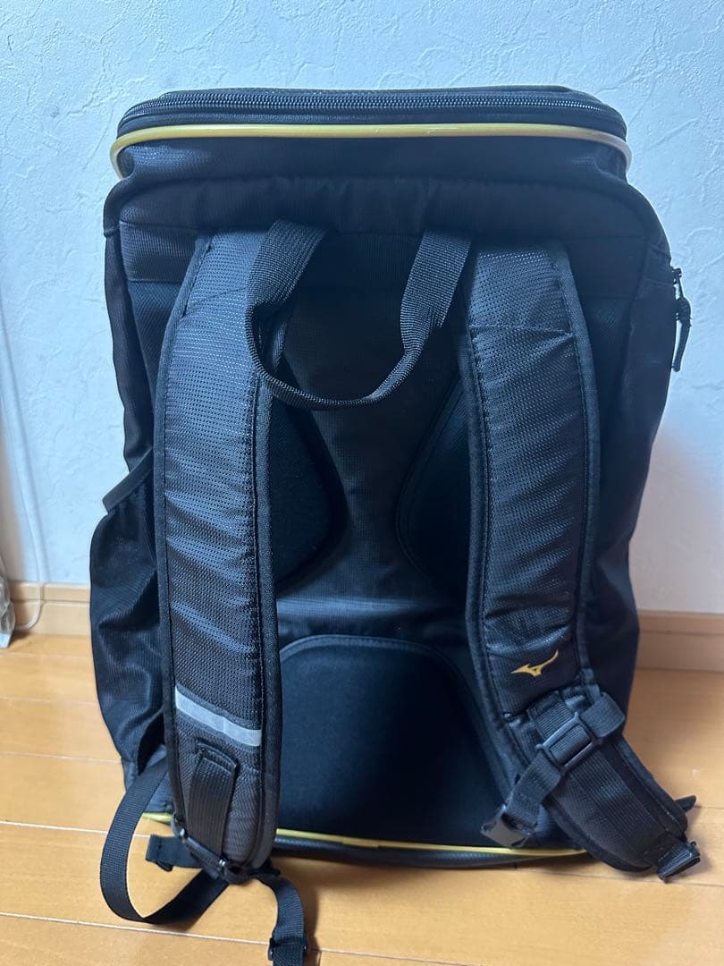 Mizuno スポーツリュック 黒/黄色