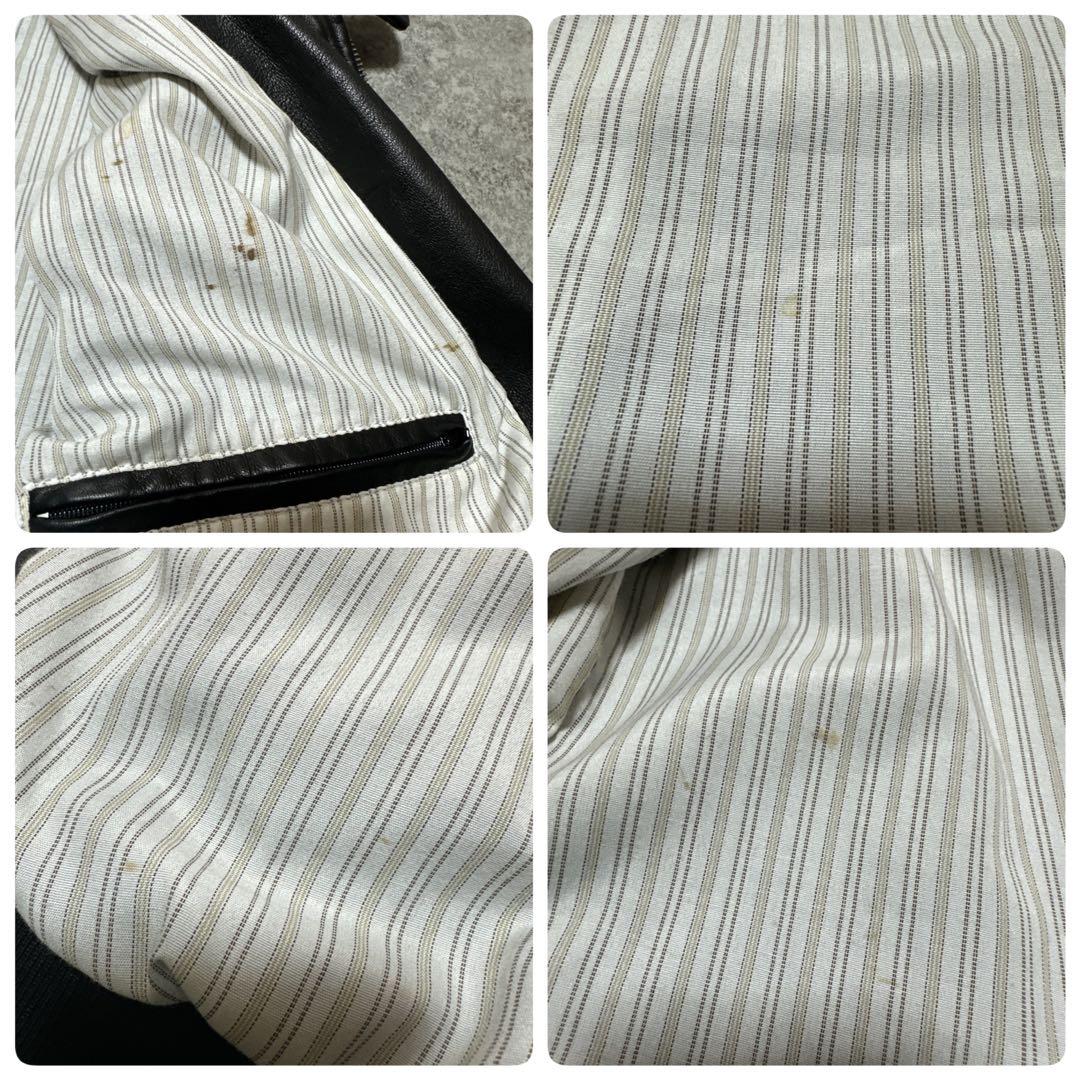 BEAMS 最高級ライン ラムレザー 羊革 ライダースジャケット ブラック M