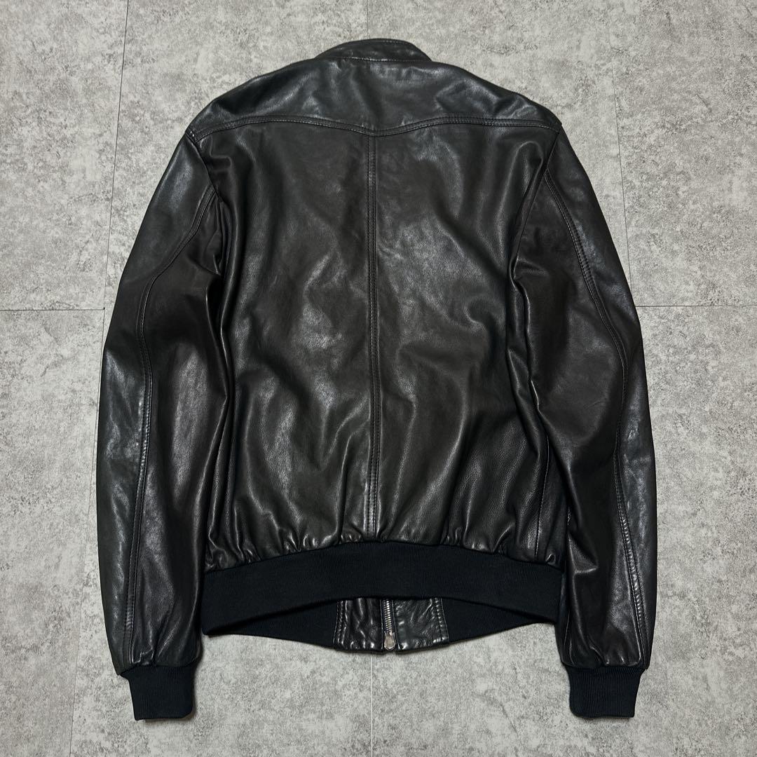 BEAMS 最高級ライン ラムレザー 羊革 ライダースジャケット ブラック M