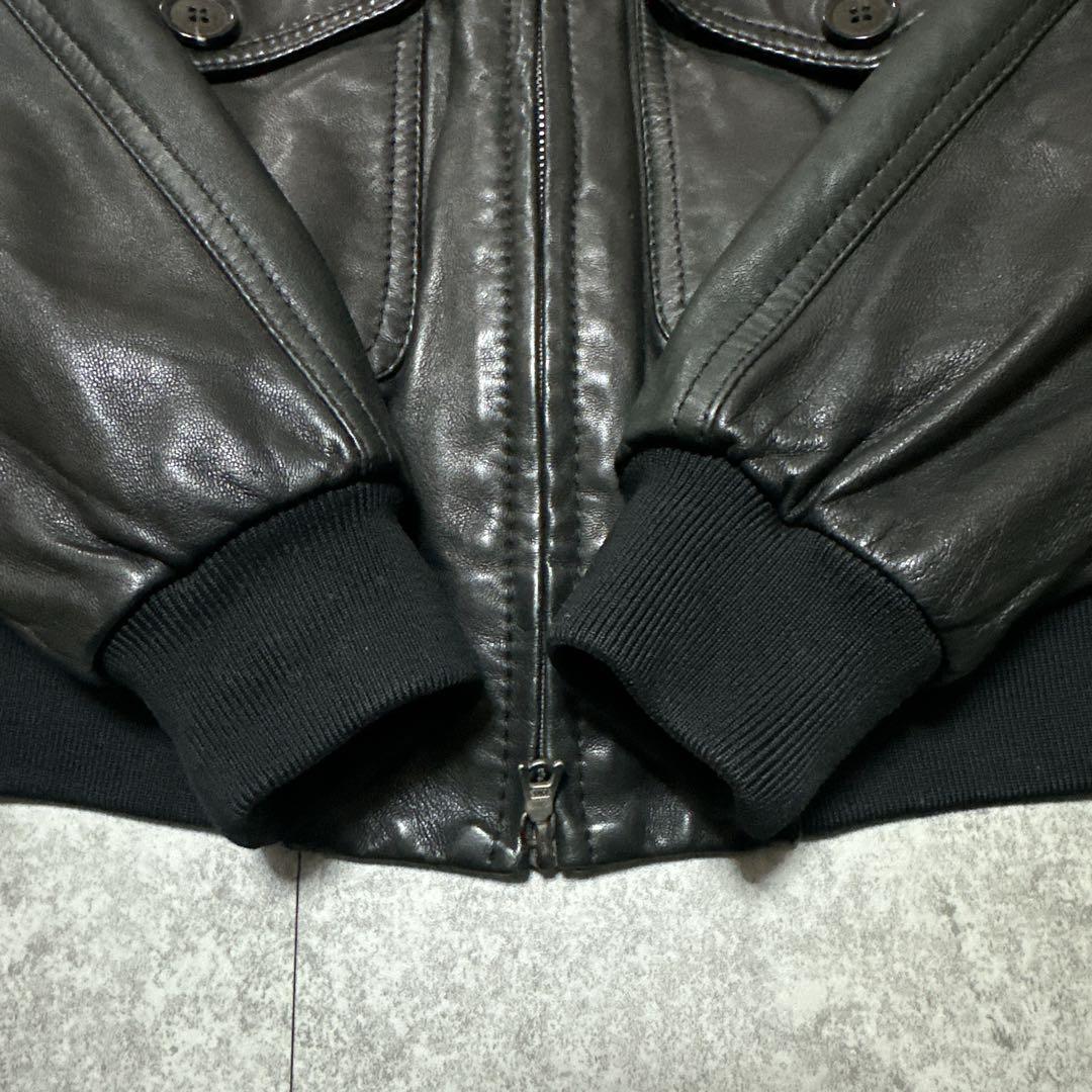 BEAMS 最高級ライン ラムレザー 羊革 ライダースジャケット ブラック M