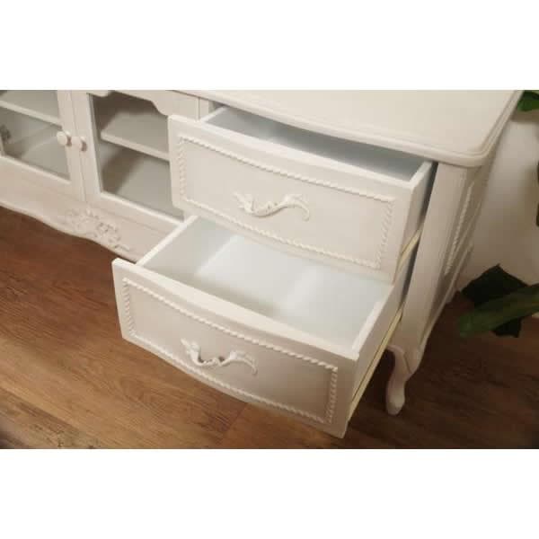 【新品】ハンプトン　リビングボード　アンティークホワイト　アウトレット