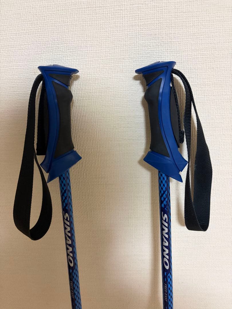 SINANO スキー用ストック フリーFAST ネイビー