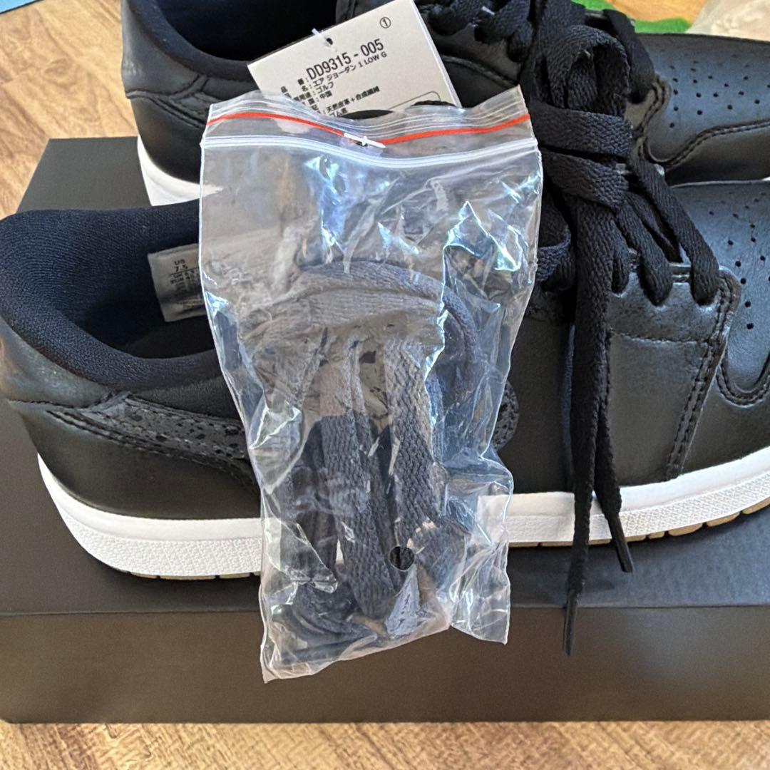 NIKE GOLF エア ジョーダン 1 ブラック 25.5cm