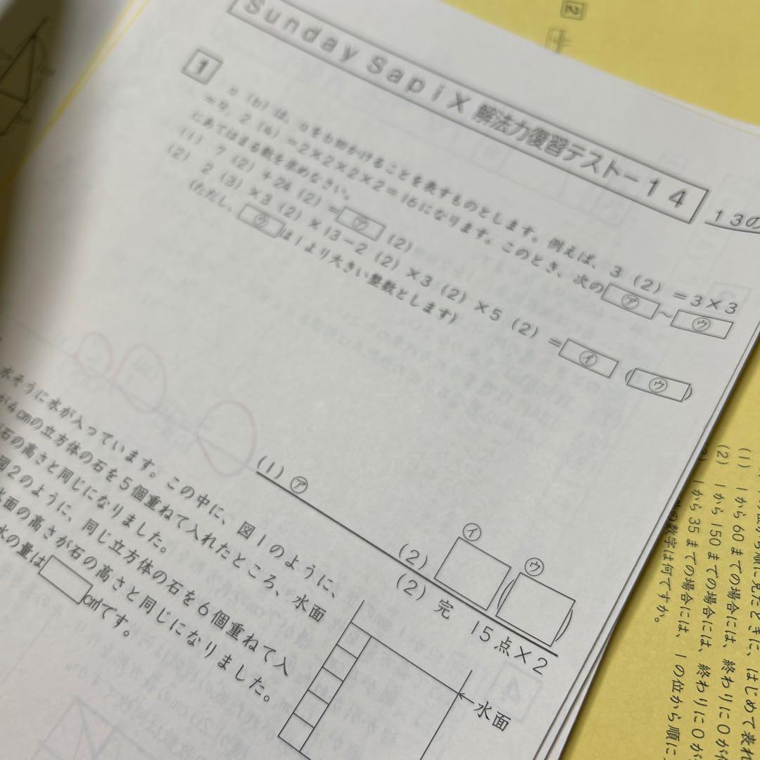 ㉓7 サピックス　SAPIX SS 志望校講座　4科目フルセット❣️