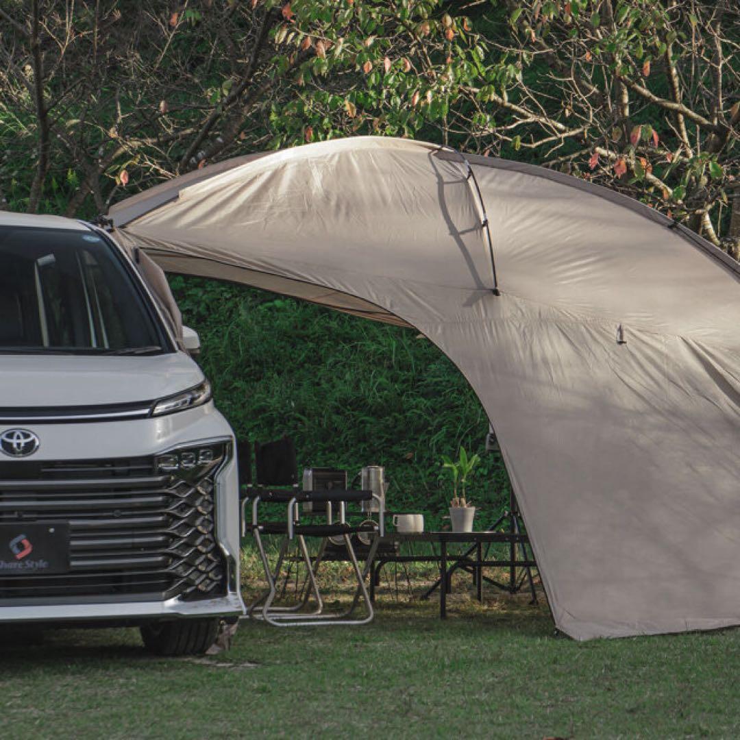 【1回使用美品】シェアスタイル　カーサイドシェルターと3m×3mのグランドシート