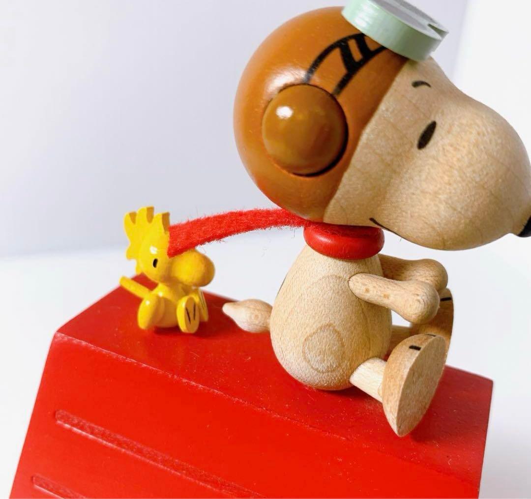 スヌーピー 木製　サイコロ　万年カレンダー　ウッドストック