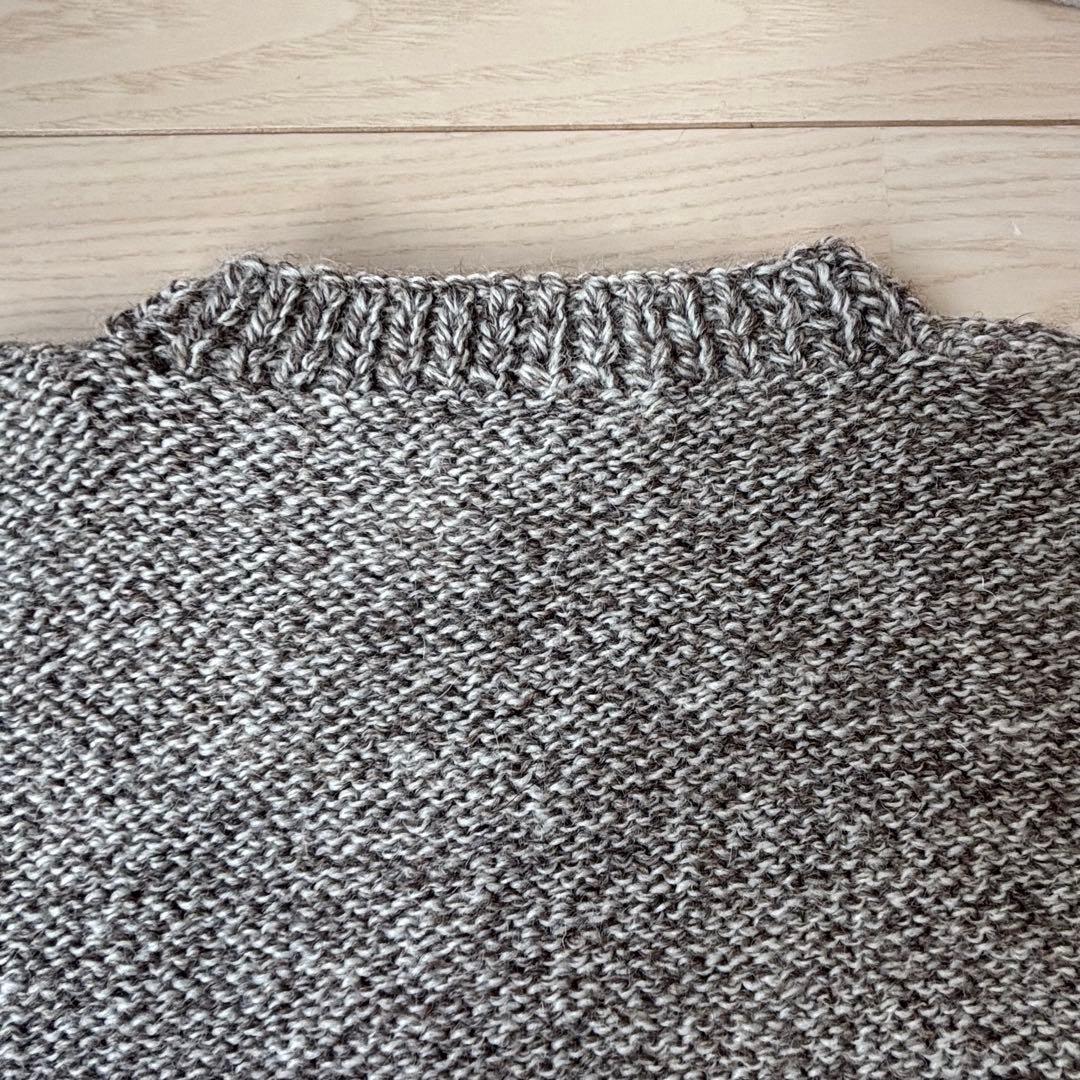 定価2.6万 英国製 ブラックシープ ハンドメイド ウールベスト L 無染色希少