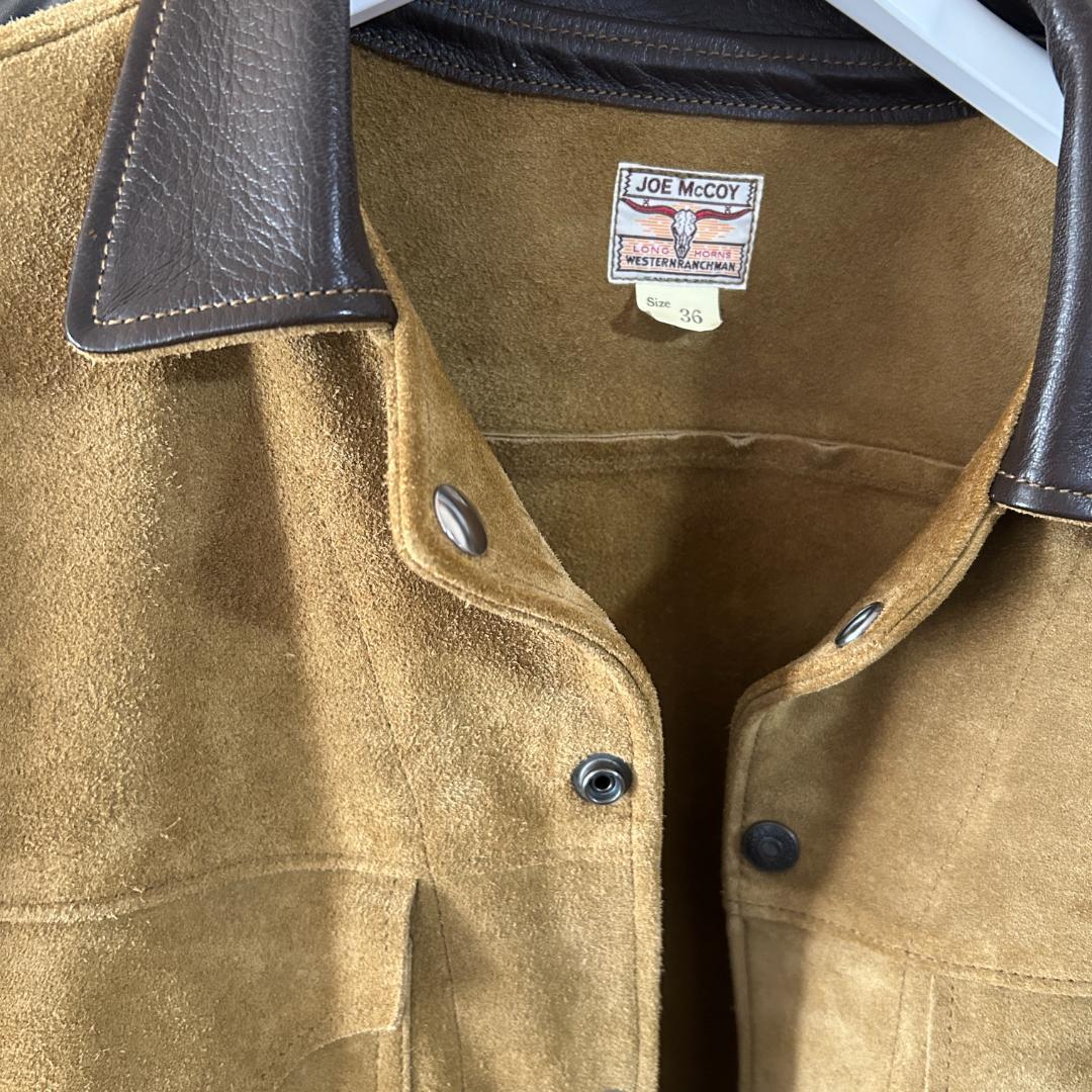 24ss　美品　リアルマッコイズ　ラフアウトレザー　ウエスタンジャケット　タグ付
