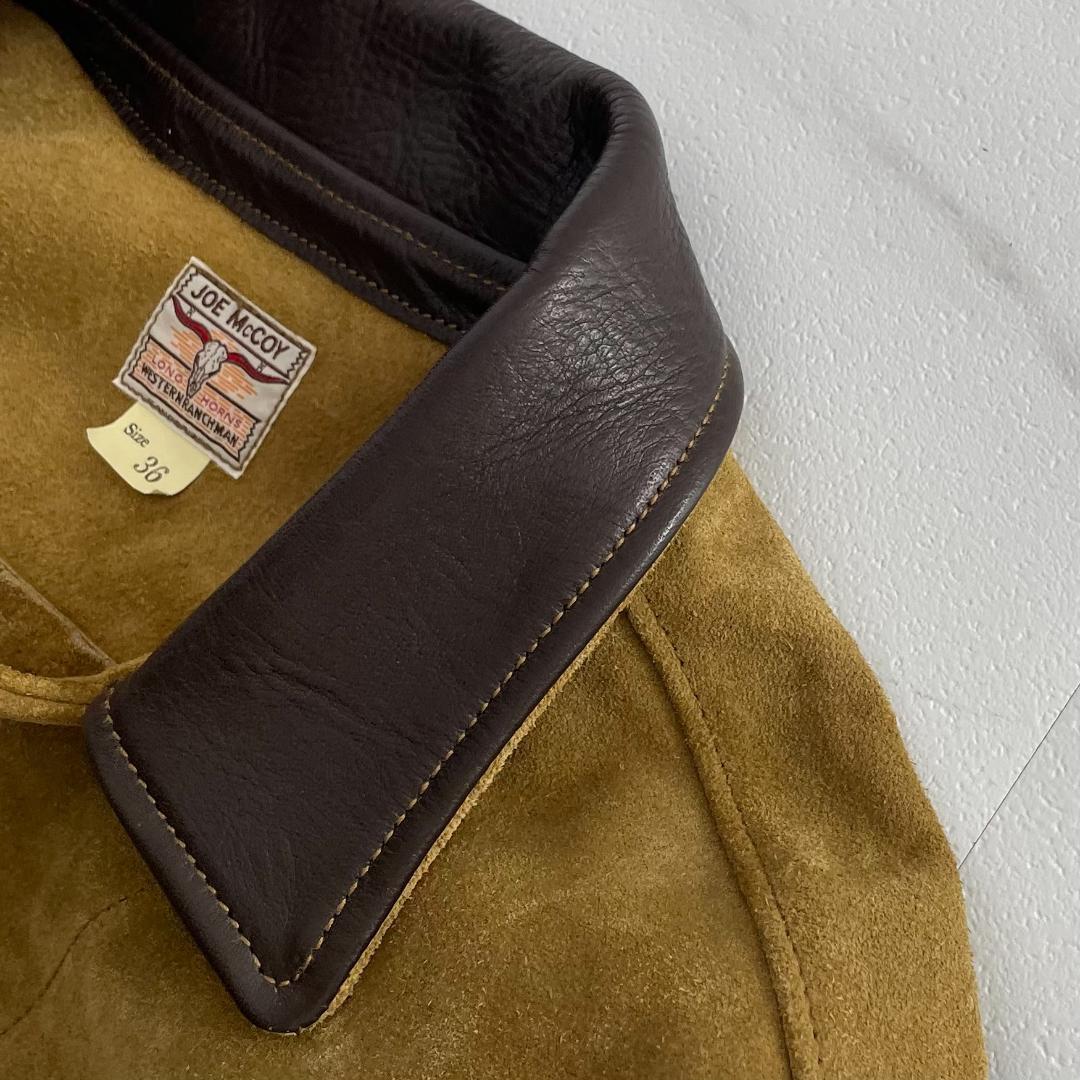 24ss　美品　リアルマッコイズ　ラフアウトレザー　ウエスタンジャケット　タグ付