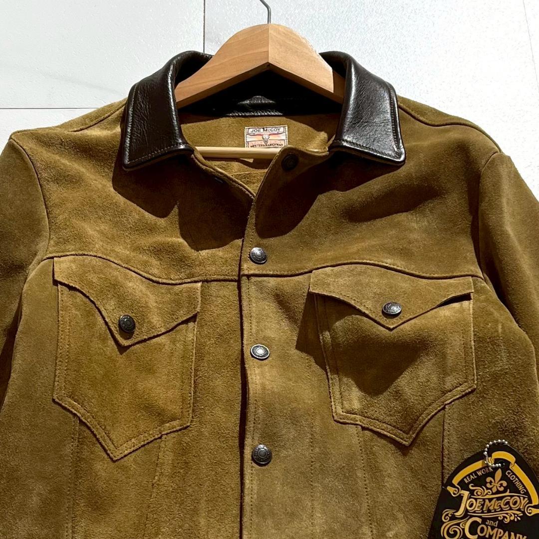 24ss　美品　リアルマッコイズ　ラフアウトレザー　ウエスタンジャケット　タグ付