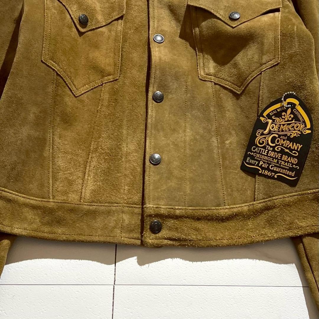 24ss　美品　リアルマッコイズ　ラフアウトレザー　ウエスタンジャケット　タグ付