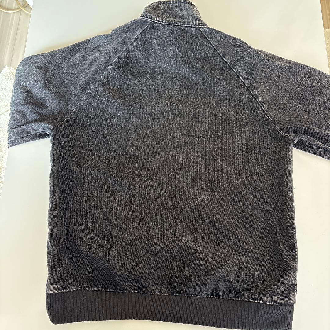 お値下げ⭕️ adidas ダークグレー ストライプ ジャケット