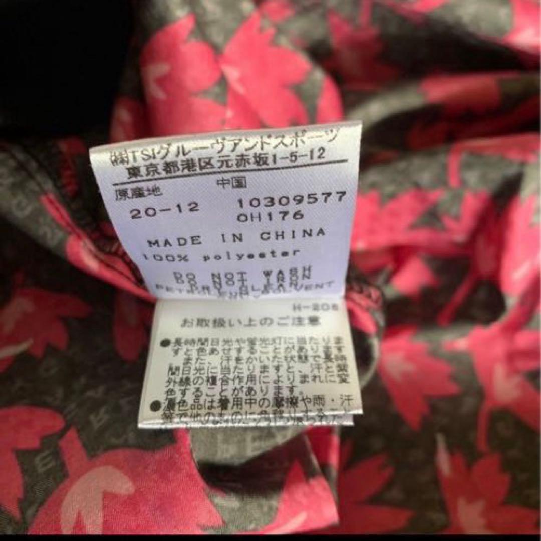 パーリーゲイツタフレックススーパーストレッチ桜柄薄手ブルゾンサイズ0