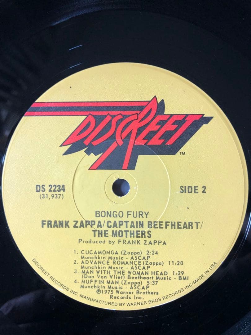 Zappa& Beefheart LPレコード　US盤