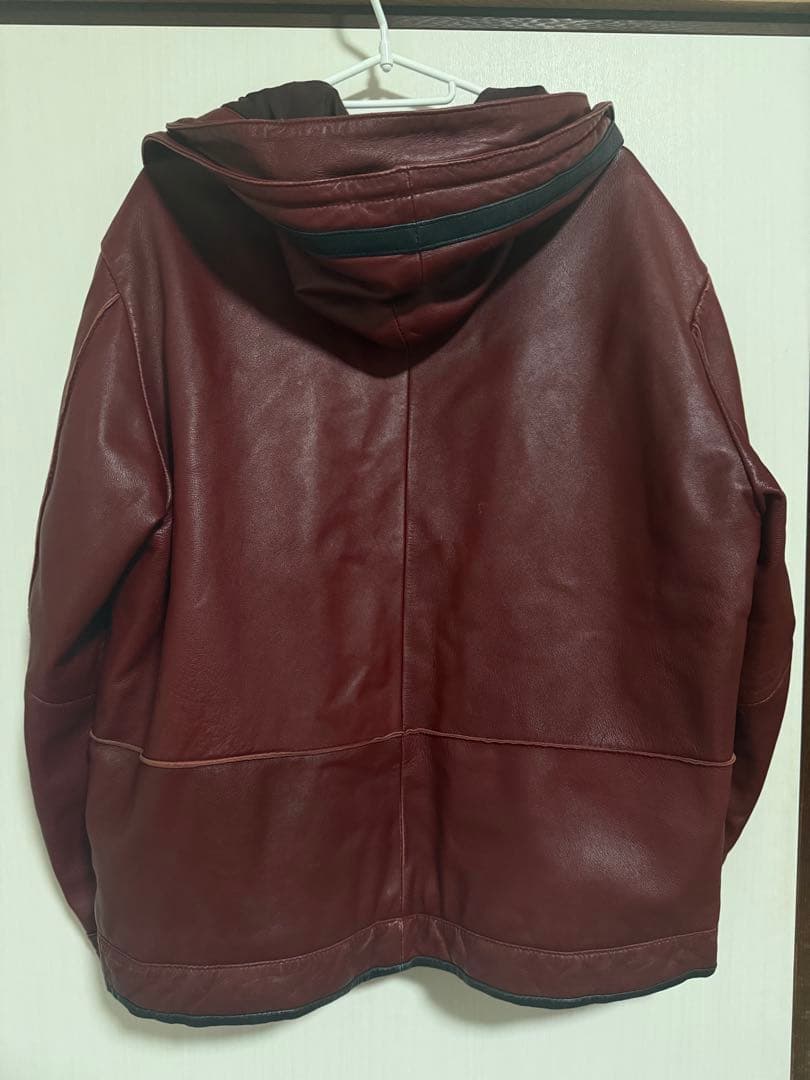 SINA COVA シナコバ　レザー　フード　赤　レッド