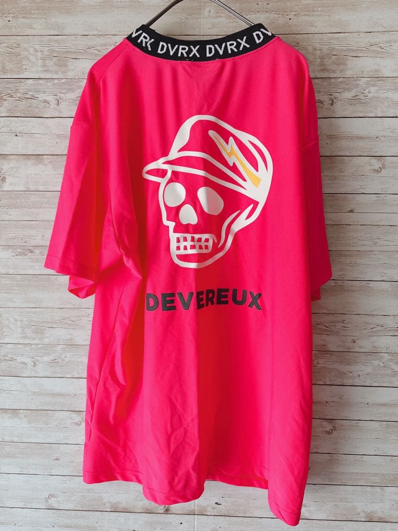 DVRXリブモックSkull Caddie TEE デヴァローゴルフ ピンク L