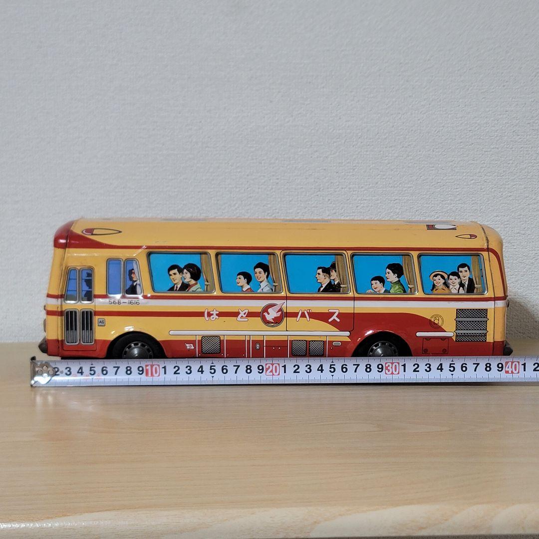 21時迄価格 昭和レトロ PMA製 ブリキ はとバス 40cm