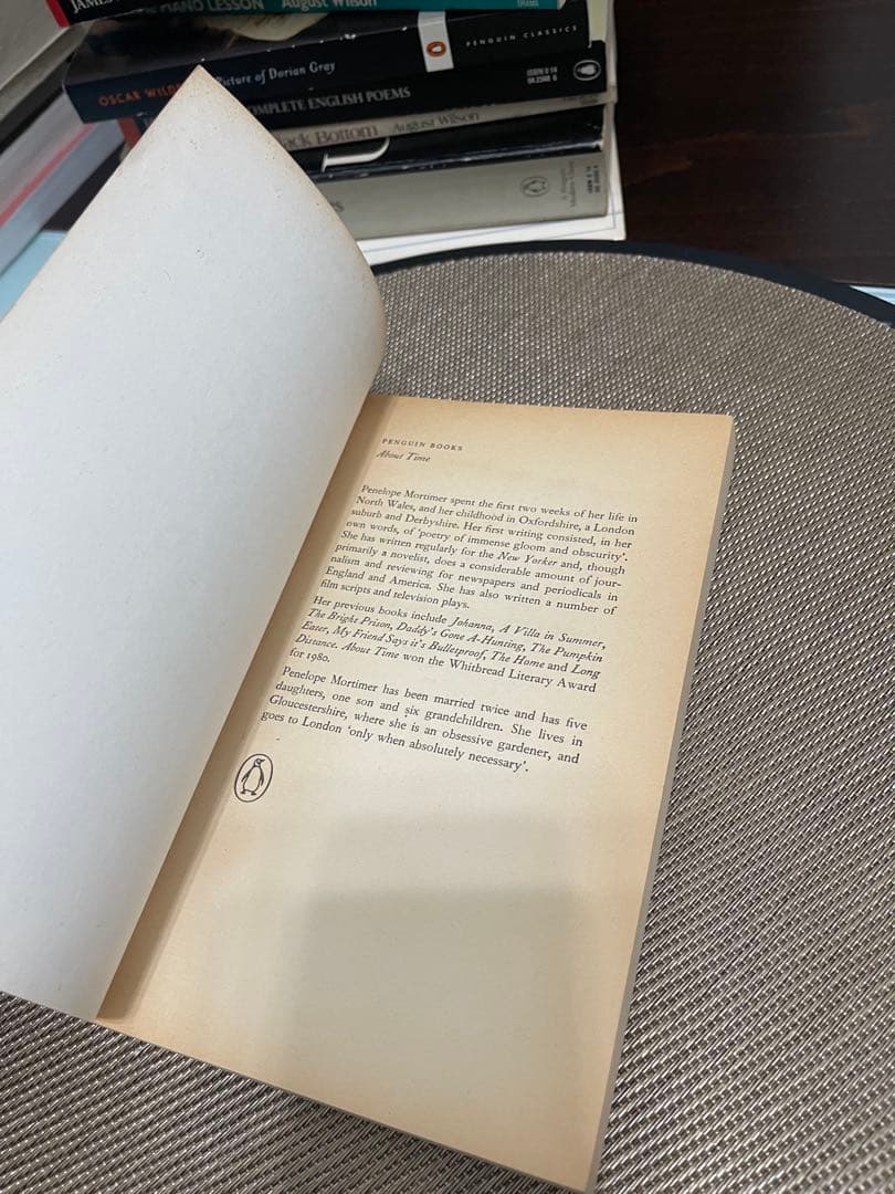 希少　About Time Penelope Mortimer