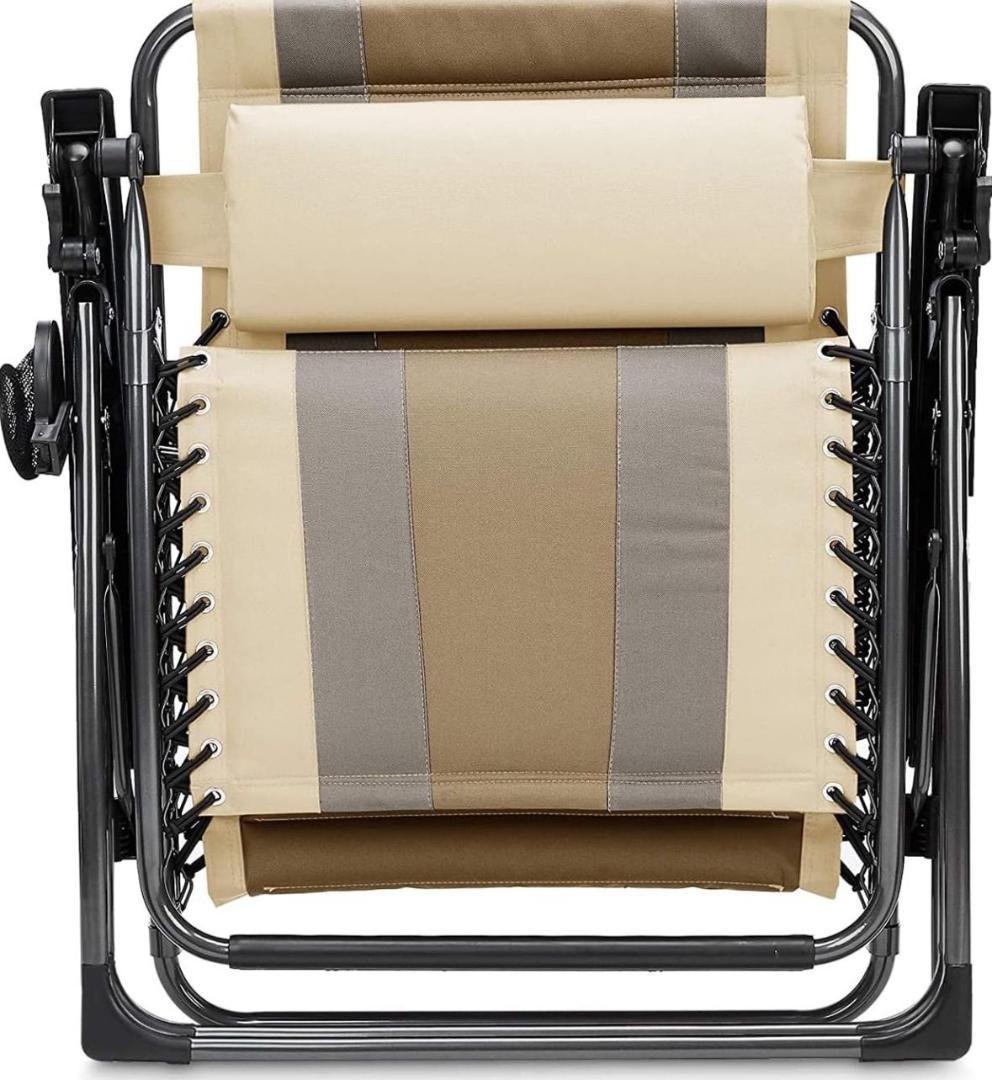 【OYB6】ゼログラビティー チェア パッド付 アウトドア キャンプ 折りたたみ