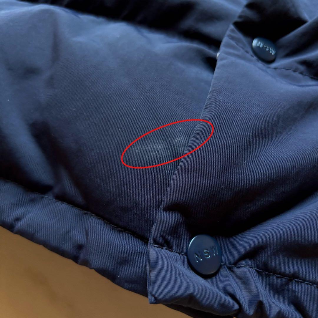 【2010年製】 ナイキスポーツウェア カウレザーダウンベスト バイカラー S