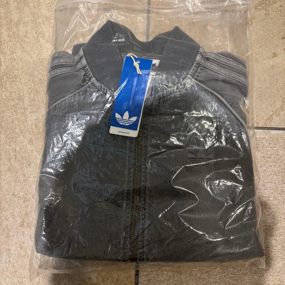 新品3XL⭐️adidasアディカラー ルーズデニムブラック ウォッシュジャケット