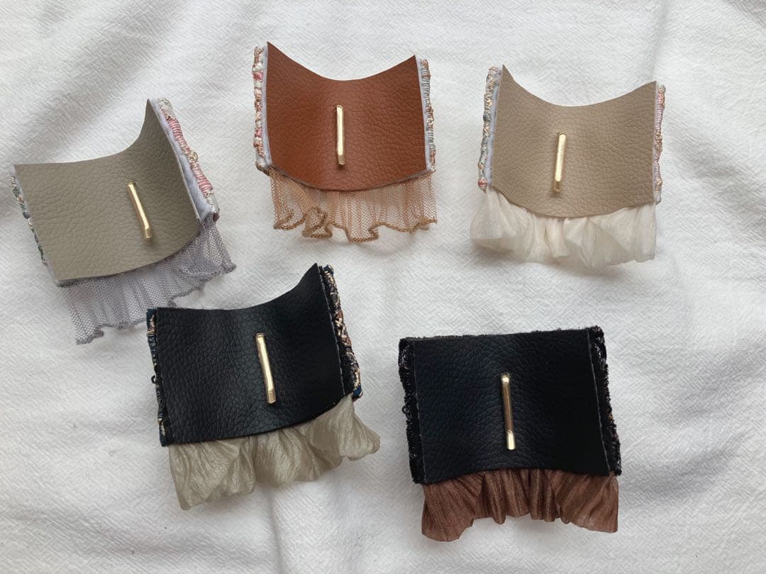 確認ページ　インド刺繍生地　ポニーフック