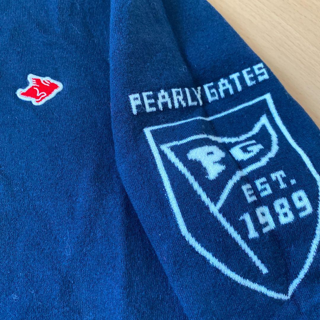 即購入OK 新品 パーリーゲイツ ゴルフ タートル ニット ハイネック 1 紺