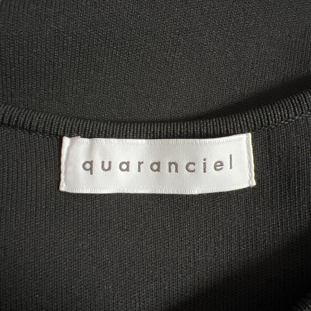 quaranciel ニット ノーカラー ダブルジャケット カーディガン 美品