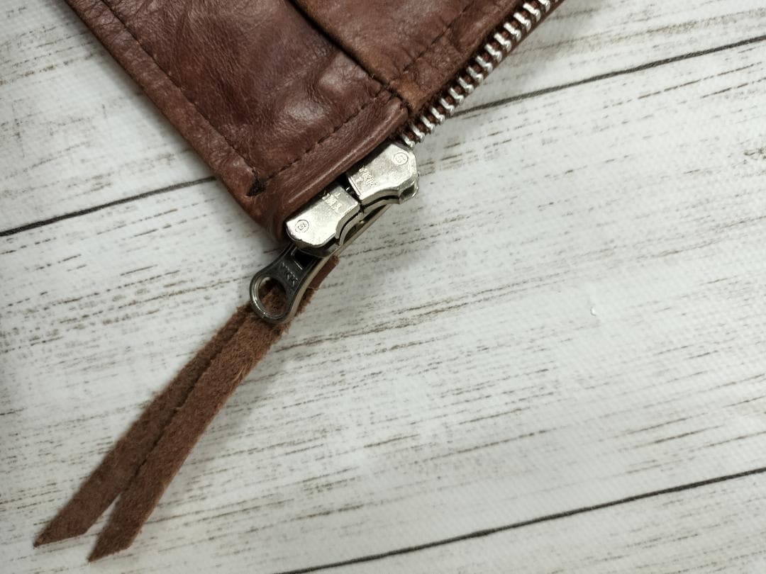 フリーダム/バッファローレザージャケット/シングルSIZE LL/XL滑らか裏地