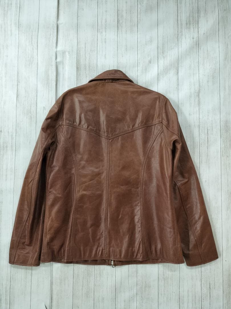 フリーダム/バッファローレザージャケット/シングルSIZE LL/XL滑らか裏地