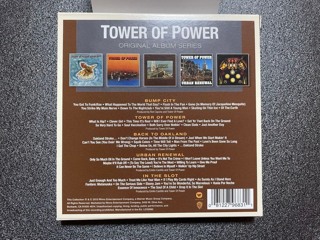 輸入盤　タワーオブパワー　クラシックオリジナルアルバムシリーズ　5枚組