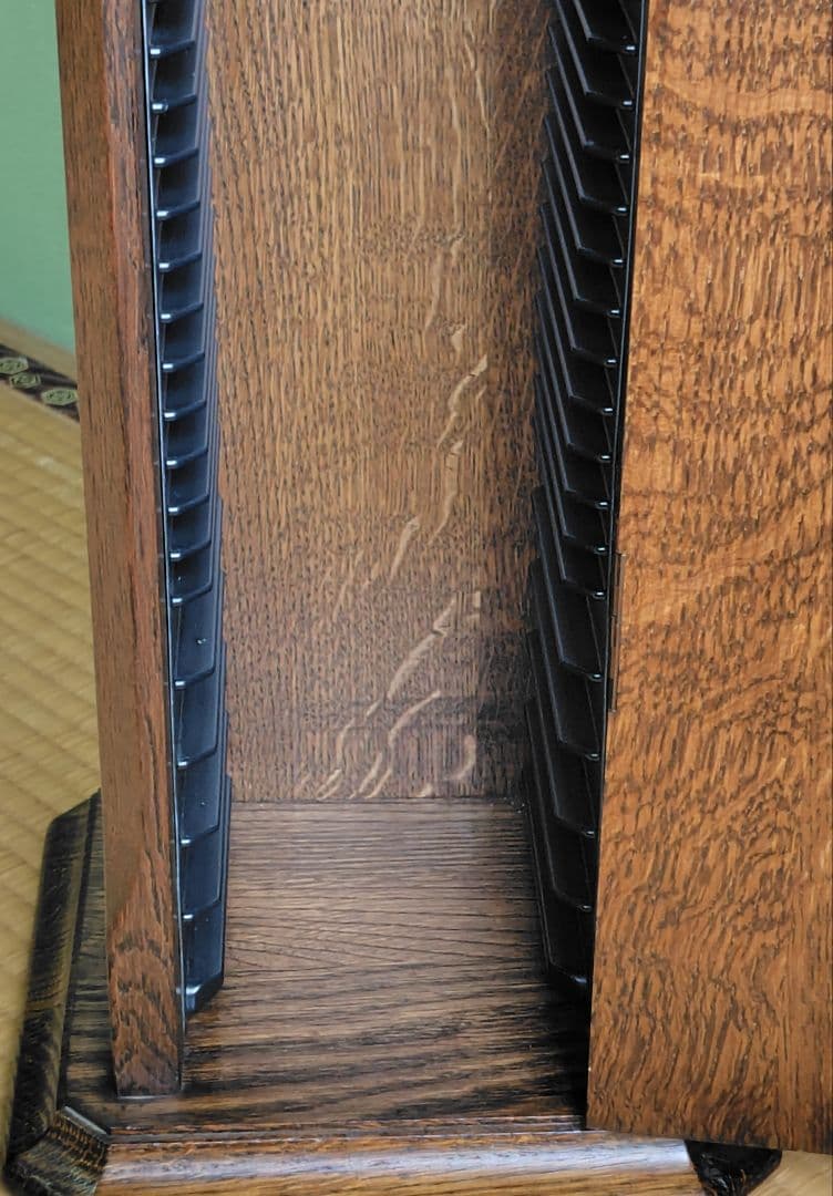 木製　無垢材　CDラック　CD入　CD　５０枚　２枚組・５個　タワー形状　飾り台