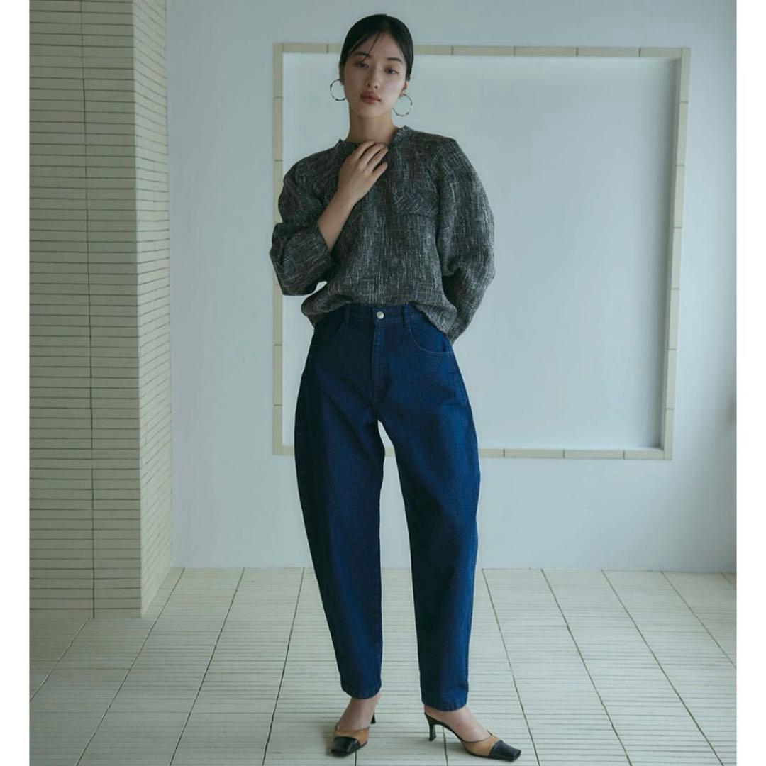 トップス MEER. TWEED PULLOVER /MIX CHARCOAL