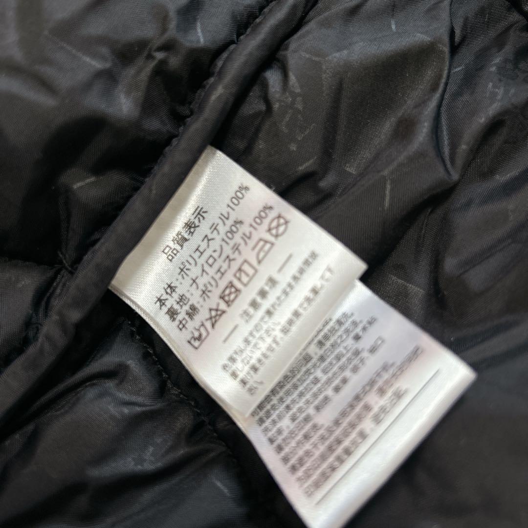 【美品】アスレタATHLETA フード付きロングベンチコートキッズ160黒カモ