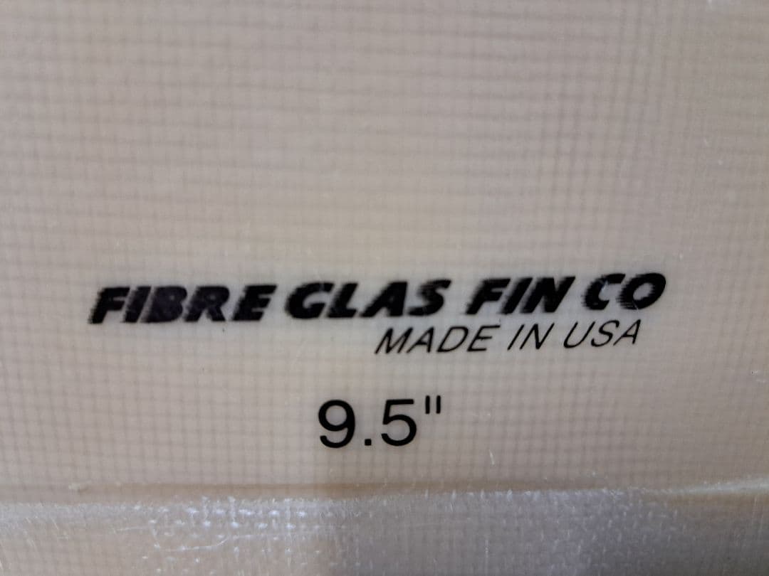 FIBRE GLAS FIN CO サーフボードフィン 9.5インチ
