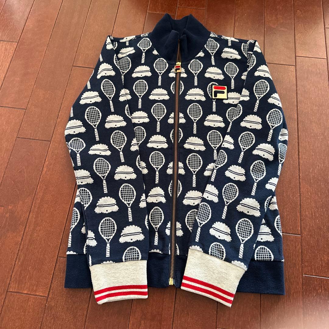 FILA テニスラケット柄 ジャケット&スカート セット　Mサイズ