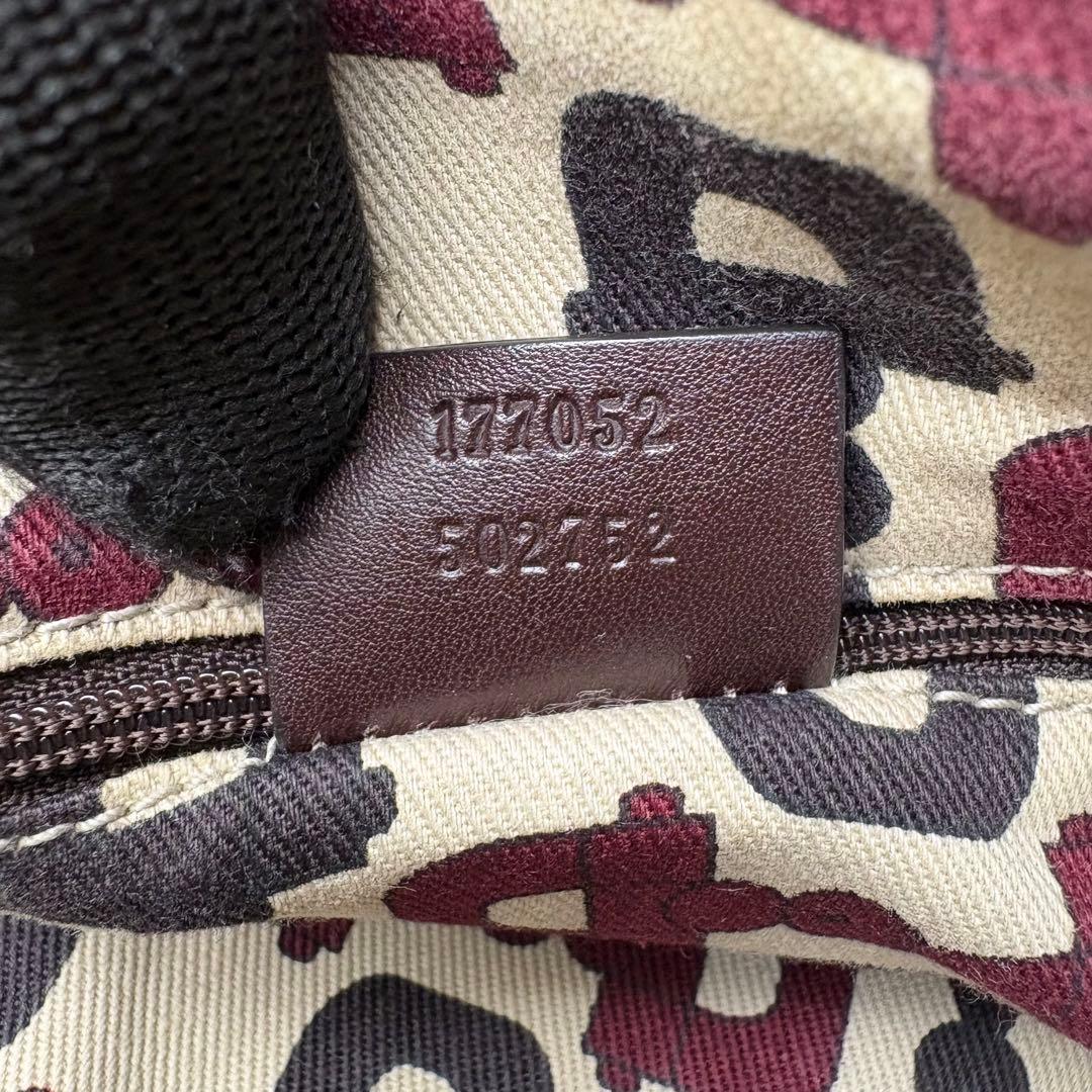 071 美品 GUCCI プリンシー トートバッグ ハンドバッグ レザー ch5