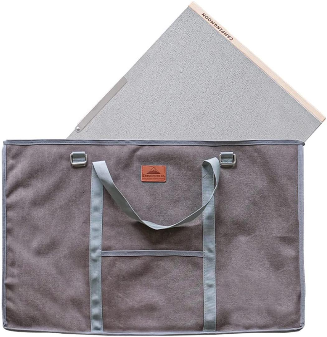 焚き火テーブル ラージ アウトドアテーブル ステンレス エンボス 収納ケース付