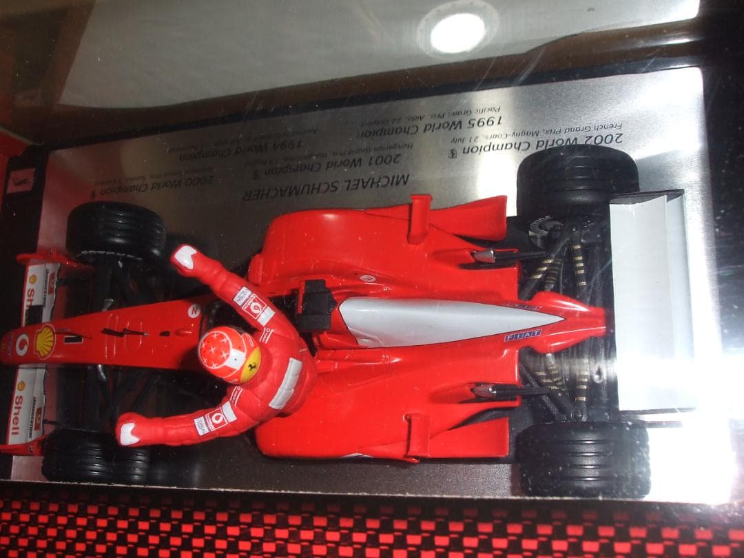 美品　ミハエル・シューマッハ　5年連続　WC　優勝記念　マテル　１／１８