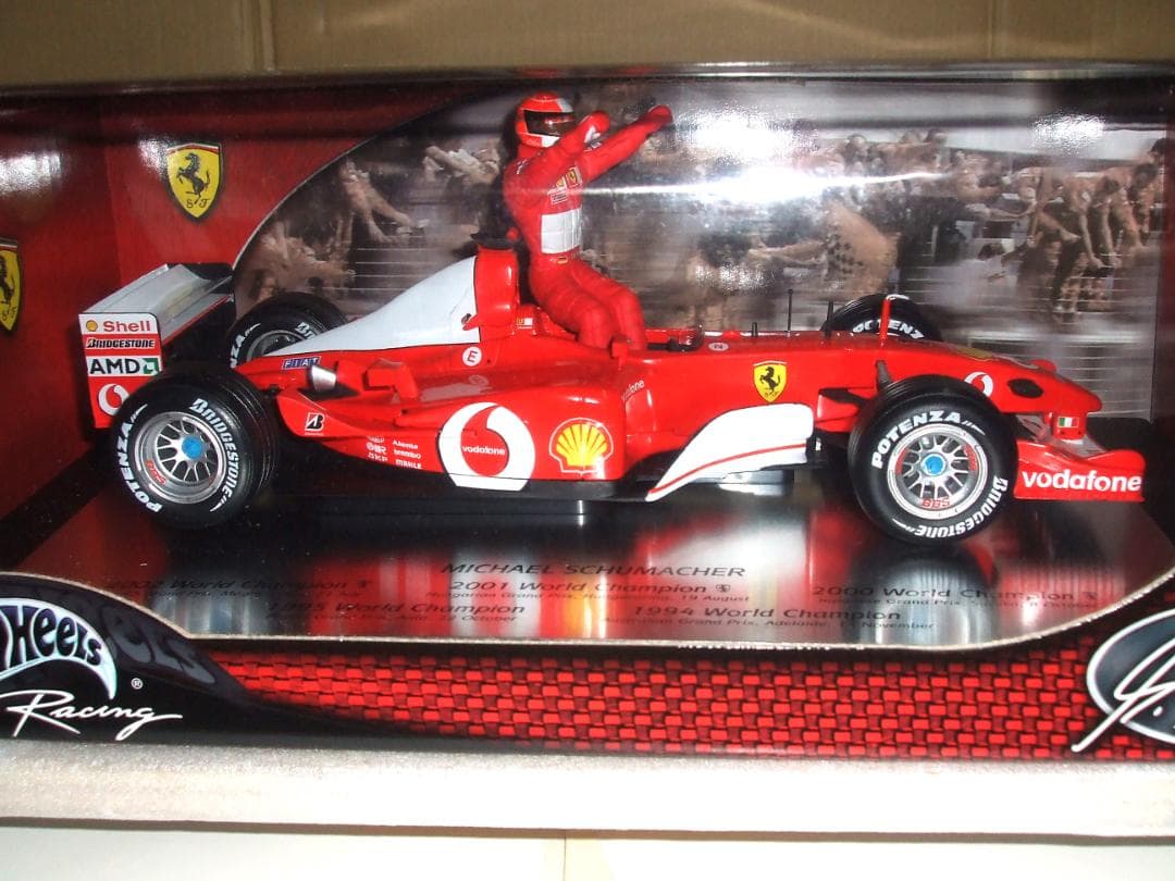 美品　ミハエル・シューマッハ　5年連続　WC　優勝記念　マテル　１／１８