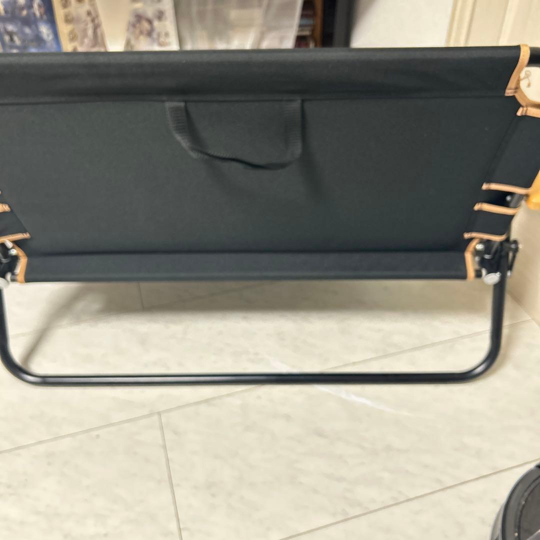 極美品　折りたたみ式 二人掛け ローチェア QC-ATC100 クイックキャンプ